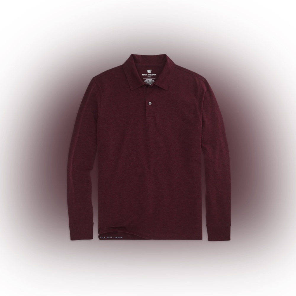 Mack Wheldon Silver long sleeve polo